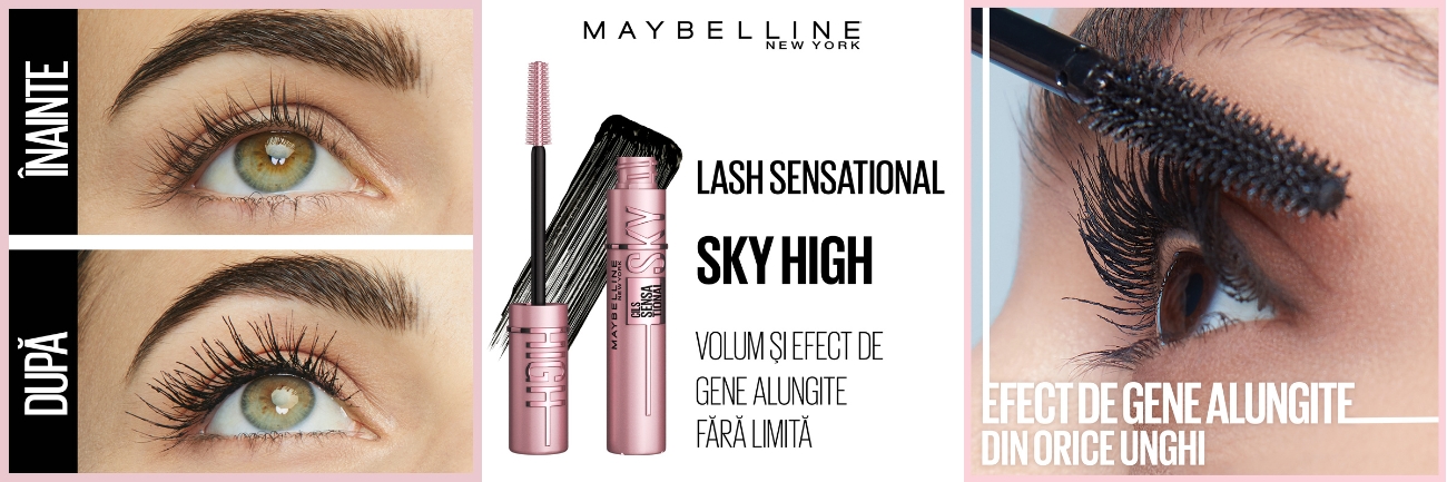 Mascara pentru volum si alungire Lash Sensational Sky High, Black